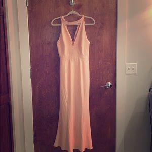 Blush bridesmaids dress